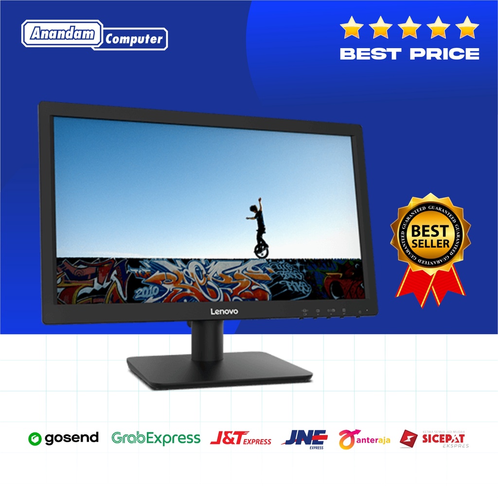 Monitor LED Lenovo D19-10 Hdmi vga 18.5inch d1910 d19 10 resmi garansi