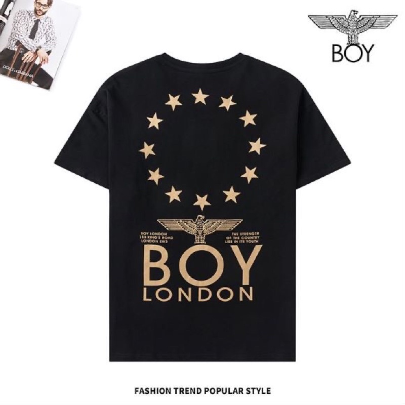 BOY41 KAOS BOY LONDON WINGS IMPORT PRIA WANITA ASIA EROPA KOREA