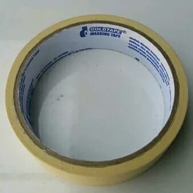 

Isolasi Kertas Lakban Kertas Gold Tape Masking Tape 24 mm x 19 m