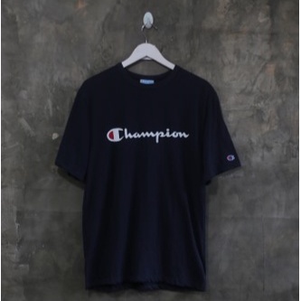 Endarfootwear - CHAMPION TEE NAVY WHT MINI SCRIPT