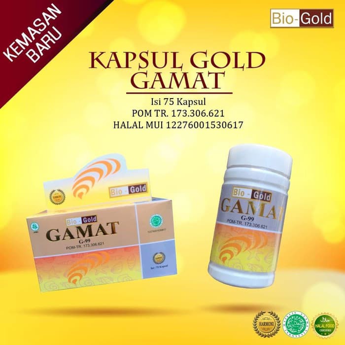 Kapsul Ekstrak Gamat Emas Gold Gamat bukan nge nature 77 isi 75 POM BO