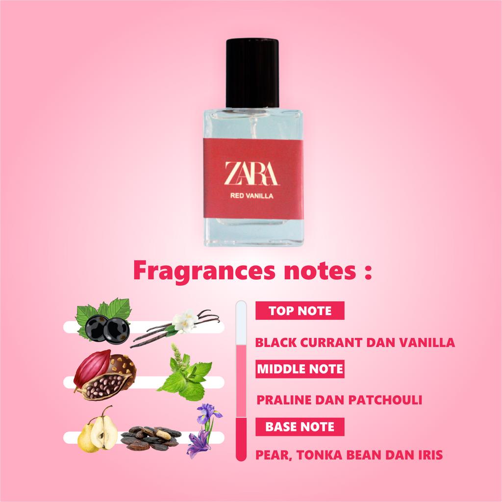 ZARA Red Vanilla Parfum - Parfume Wanita 30 ml