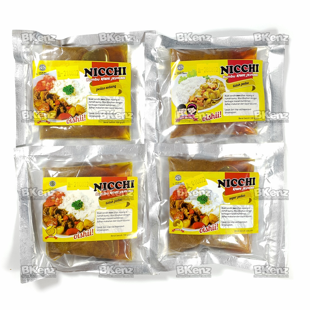 

Nicchi Kare Bumbu Kari Jepang Ayam Sapi Jamur 100gr