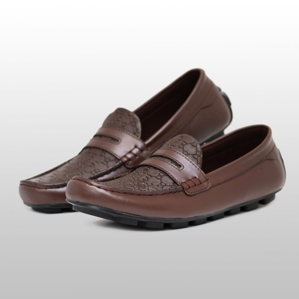 TERLARIS Cocoes Decano Brown Sepatu  Slip On Pria  Bahan 