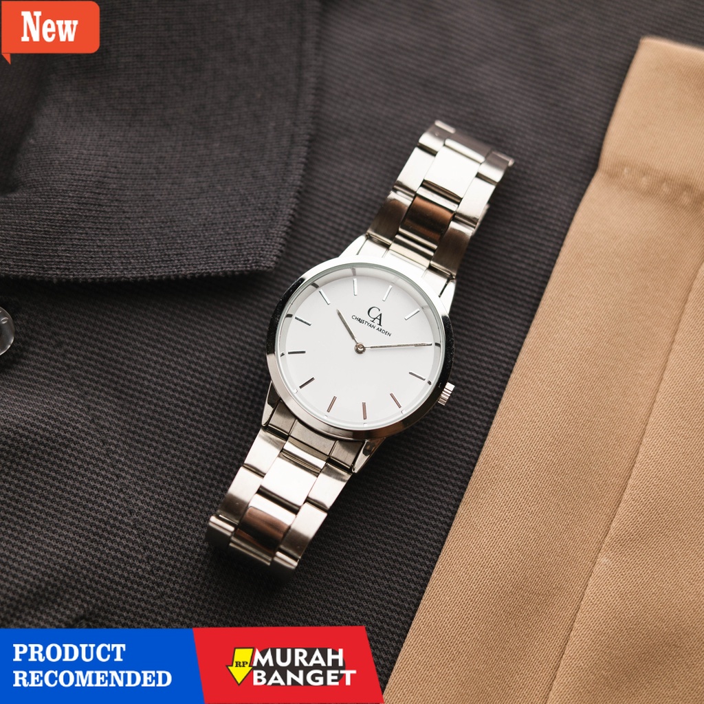 Jam analog wanita terbaik- Jam Tangan Christyan Arden Grand CA Magnificent Icon Silver White Dial