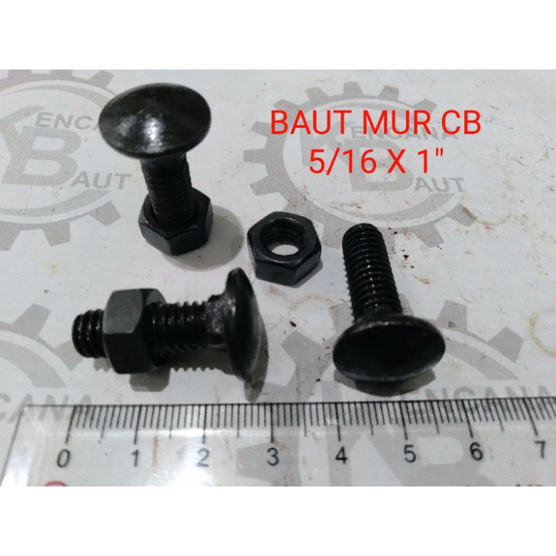 BAUT CB 5/16 X 1" / BAUT PAYUNG / BAUT PAGAR / BUMPER/ BAK