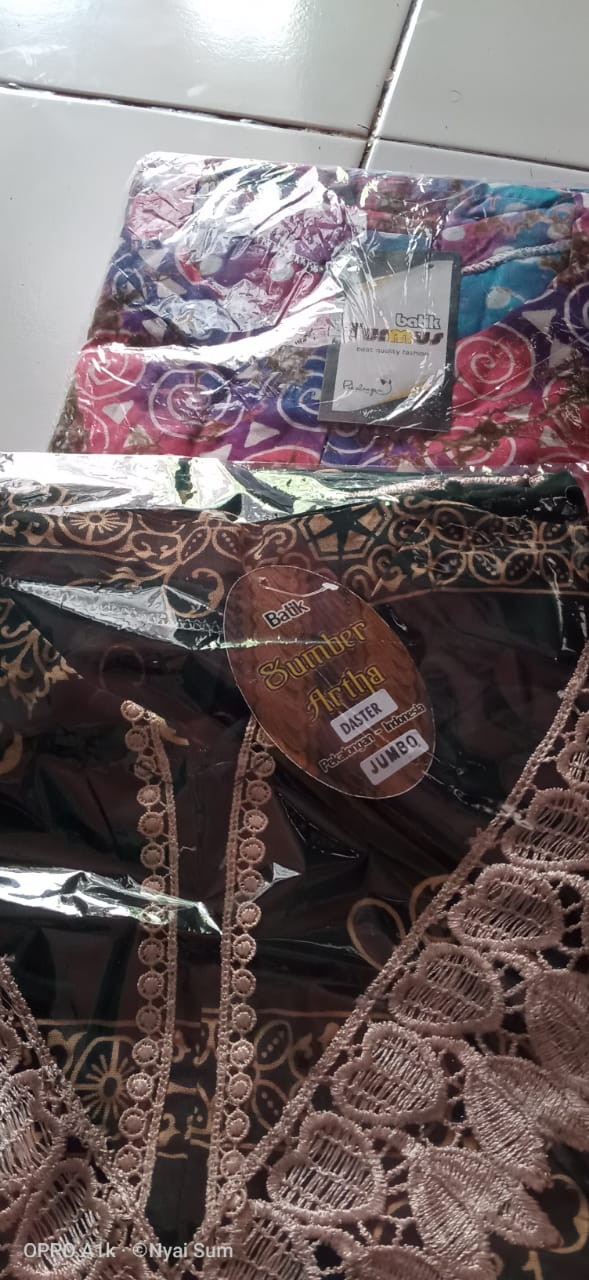 Gamis Batik Cap Bahan Rayon Tebal Busui Friendly | Longdress Batik Cap