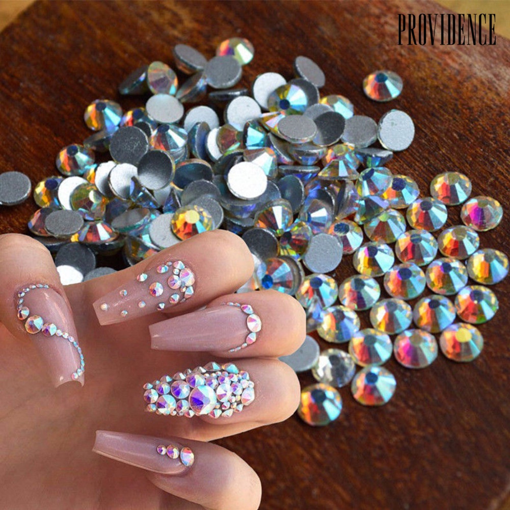 Providence Flat Back Nail Art Rhinestones Glitter Diamond Shape 3D Tips DIY Sticker Decor