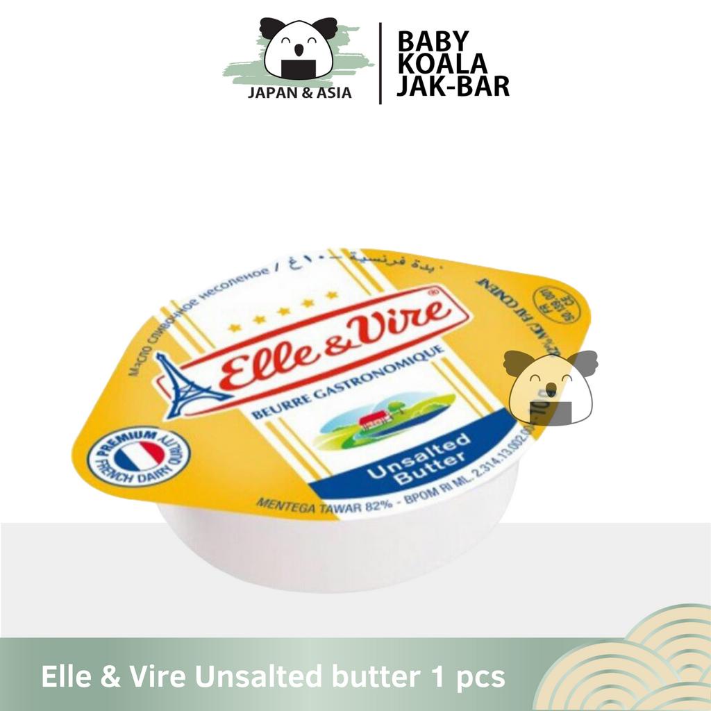 

Elle & Vire Butter Portion Microcup Unsalted 10 g | Butter MPASI...