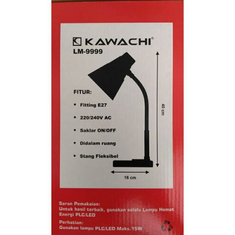 Lampu , Kawachi  9999 , Lampu Belajar , Lampu Meja Seri , Lampu Baca , Desk Lamp Led