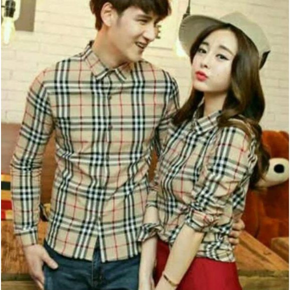 baju couple cople kapel samaan pasangan kemeja harga sudah sepasang