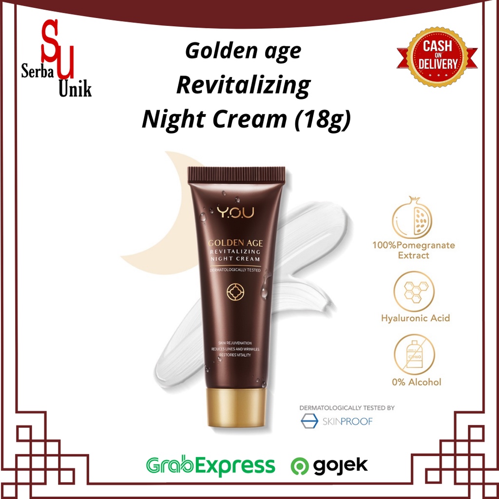 Kosmetik You Golden Age Revitalizing Night Cream/Krim Wajah Malam Hari 18g