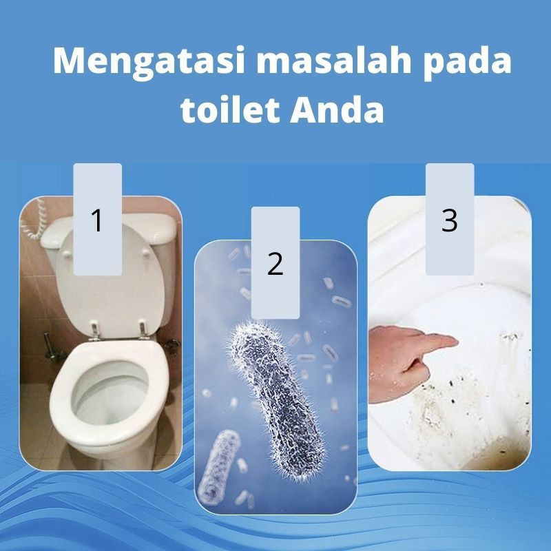 Pembersih Kloset Beruang Biru Pembersih WC dan Penyegar Toilet Automatic