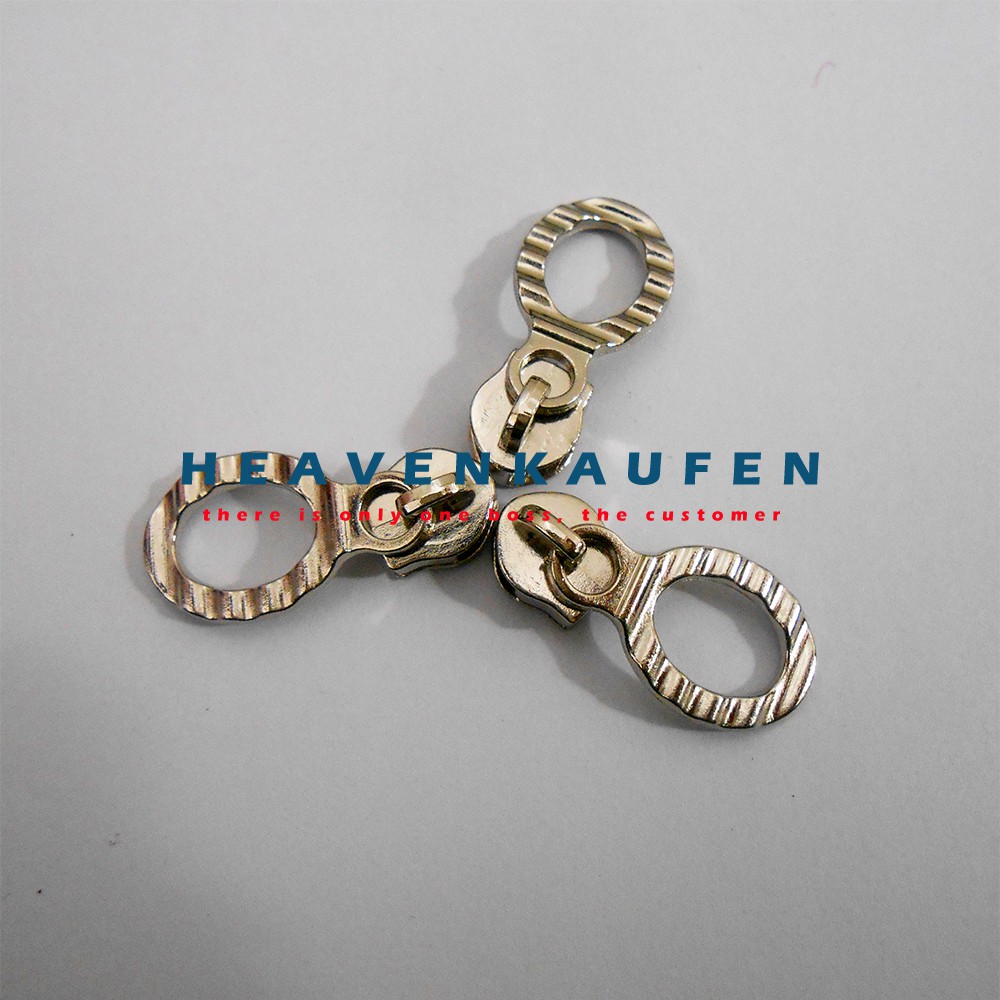 Kepala Resleting No 5 Model Donat Nikel/Silver Murah