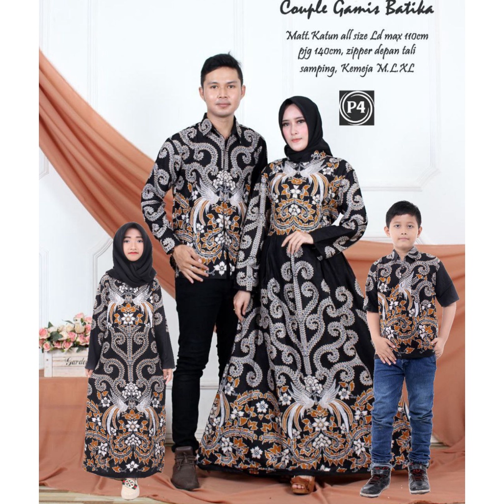 Family Set Lebaran Batik/ Couple Batik Keluarga / couple keluarga lebaran / couple keluarga lebaran 2022 / couple ibu dan anak perempuan / couple muslim