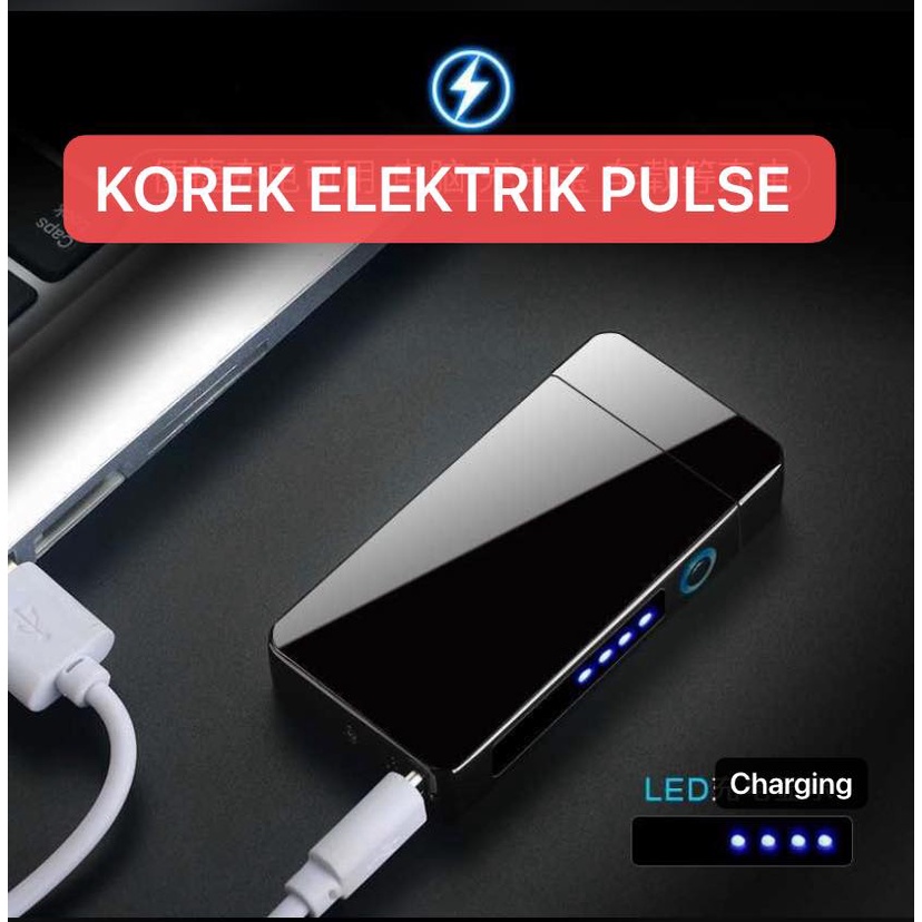 KOREK ELEKTRIK 613 PULSE PLASMA KOREK API ISI ULANG BATERAI SENSOR