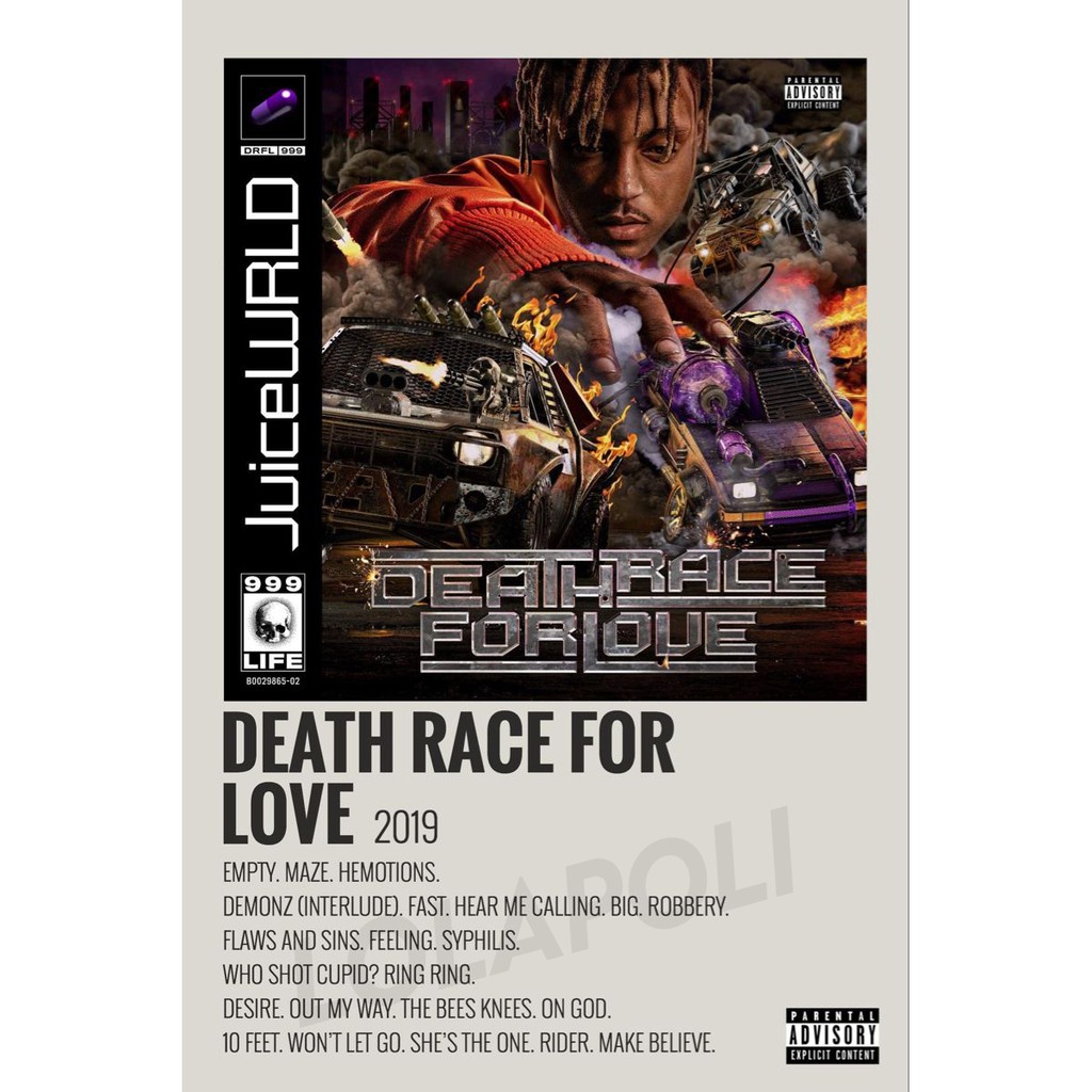 Poster Cover Album Death Race For Love - Juice WRLD