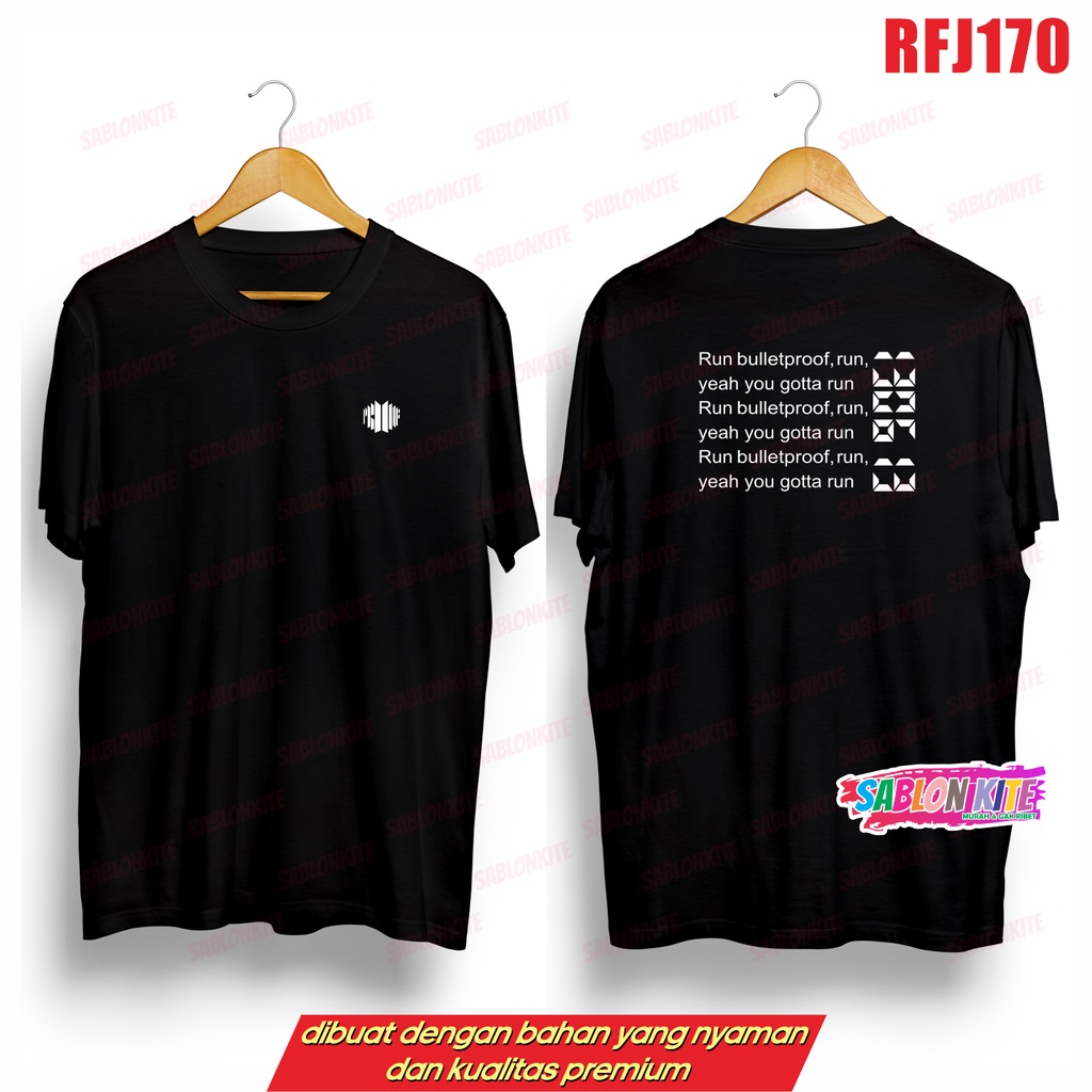 MURAH!!! KAOS RUN BULLETPROOF KPOP RFJ170 UNISEX