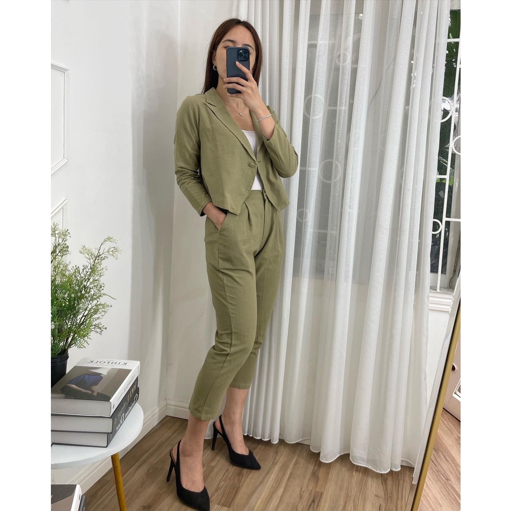 GBY CLOTHING - WINSHA ONE SET-GREEN