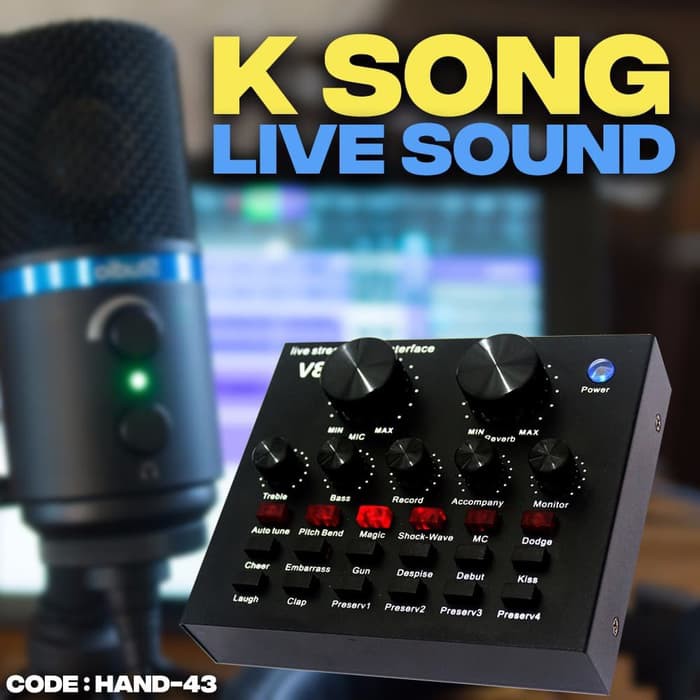 MIXER K SOUND LIVE SOUND-MINI MIXER AUDIO MICROPHONE - HAND-43