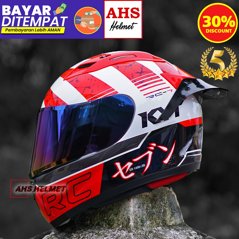 Helm Kyt Rc7 Paket Ganteng Original Helm Kyt Rc Seven Shopee Indonesia