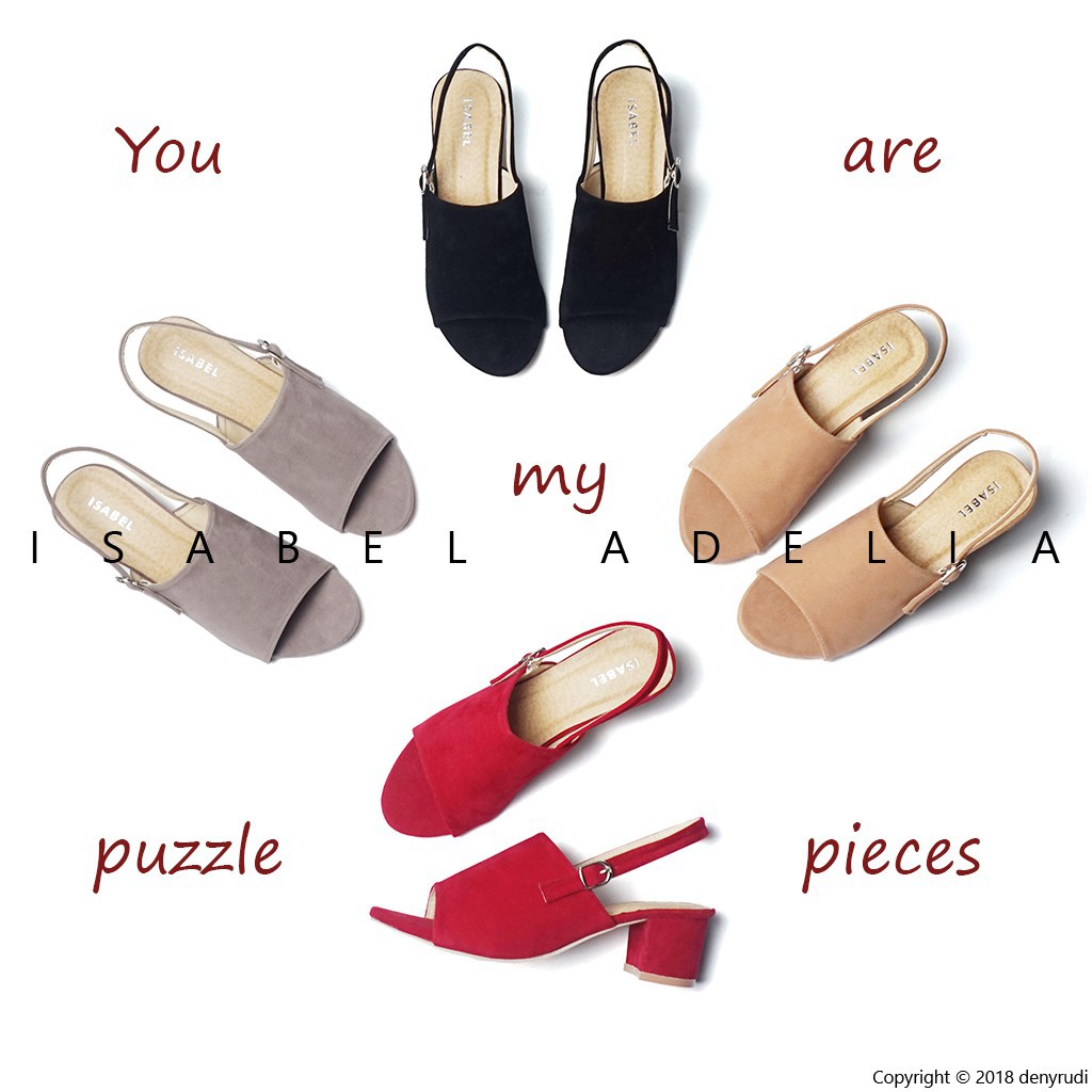 WIZZY Block Heels sepatu Wanita (ISABEL ADELIA)