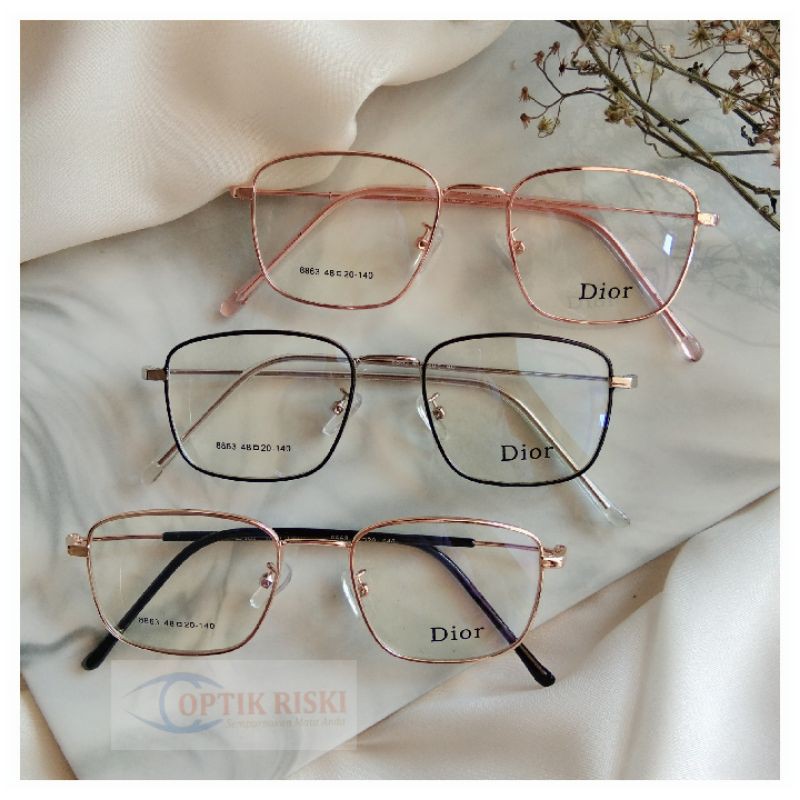 Frame kacamata minus 8863 (frame+lensa)