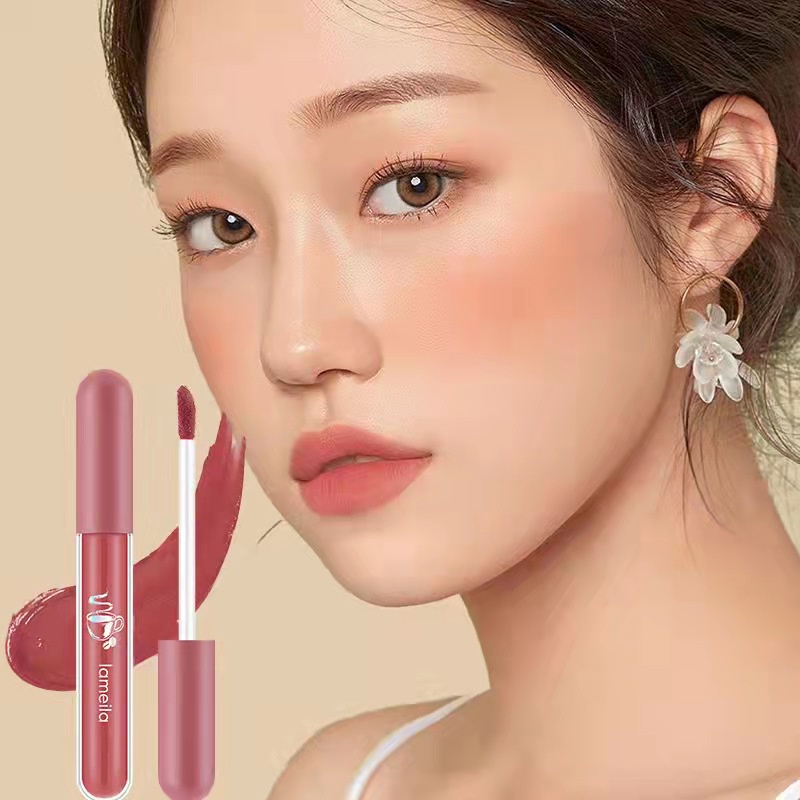 cod☜☞ready  6 warna lipstik cair glamour matte ringan tahan lama lip gloss Lip Cream import murah lagilaku