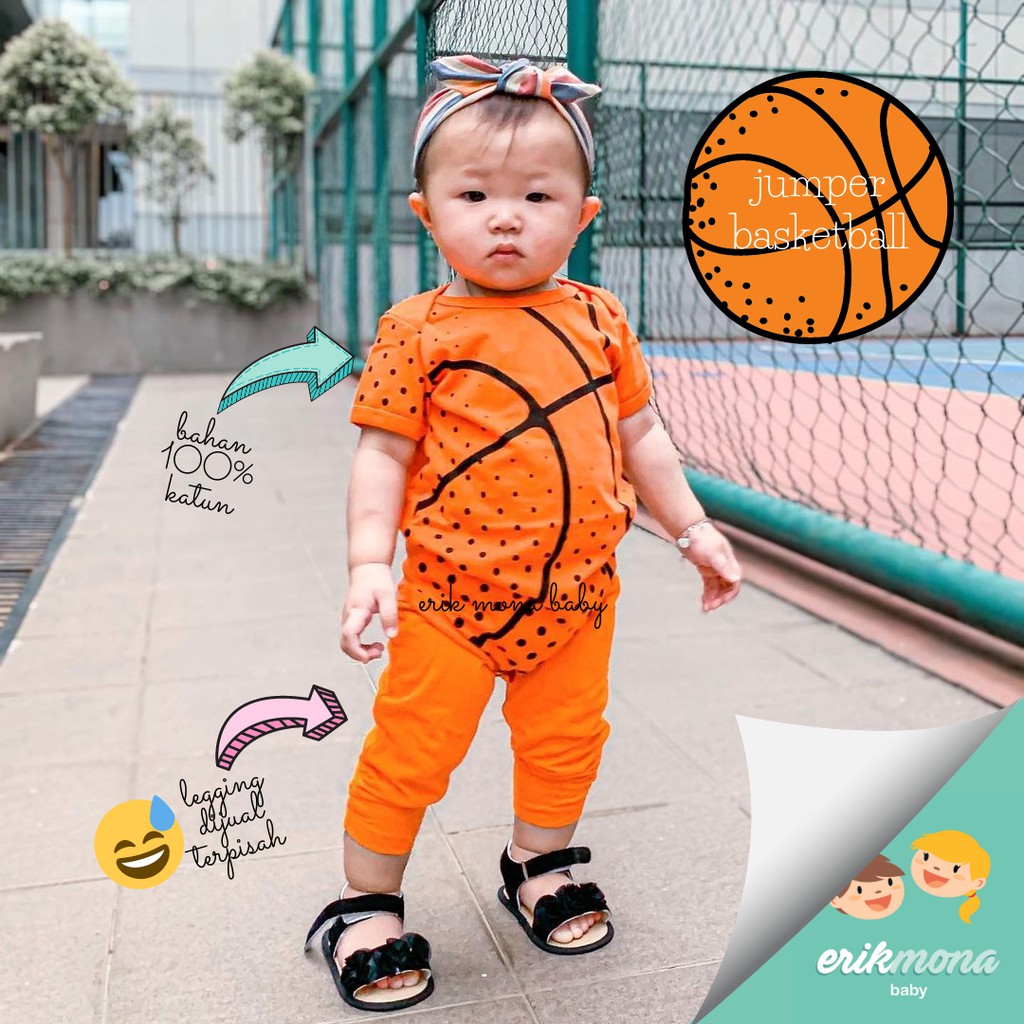 baju bayi jumper bayi lucu murah model bola basket basketball