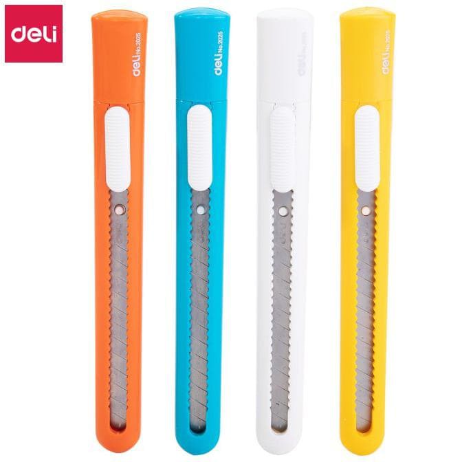 

PISAU CUTTER KECIL DELI WARNA 2025 A-300 PEMOTONG KERTAS