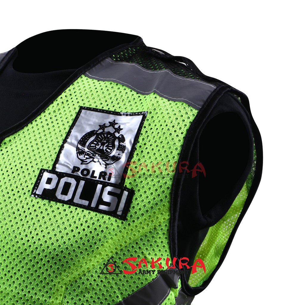 Rompi Rusuk Polisi Warna Hijau Rompi Jaring Polisi