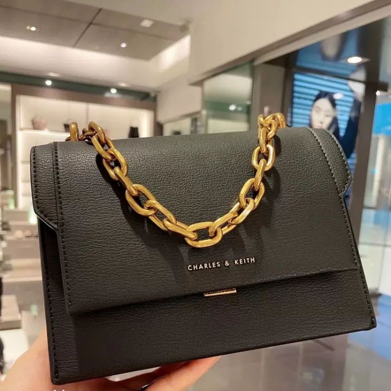 8.8 SALE | CK Chain Handle Evening Bag / CK Front Flap Chain Handle Crossbody Bag