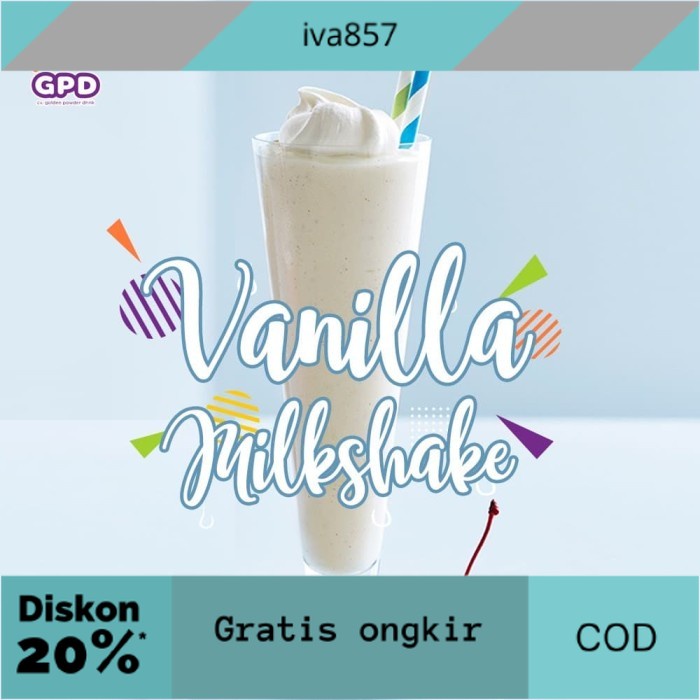 

PROMO Vanilla Milkshake Bubuk Minuman 1 KG GRATIS ONGKIR