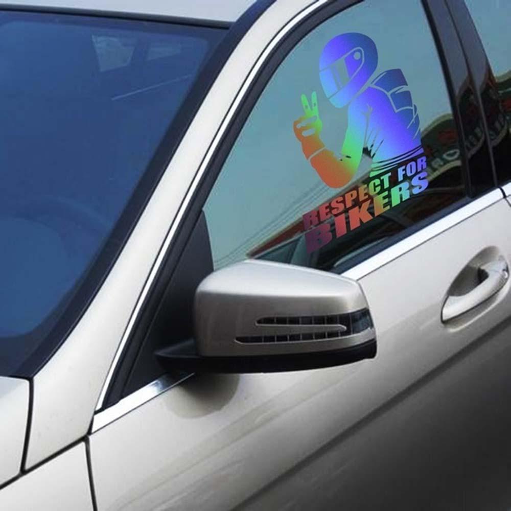 Lanfy Stiker Dekorasi Motor Stiker Reflektif PET Perlindungan Keren