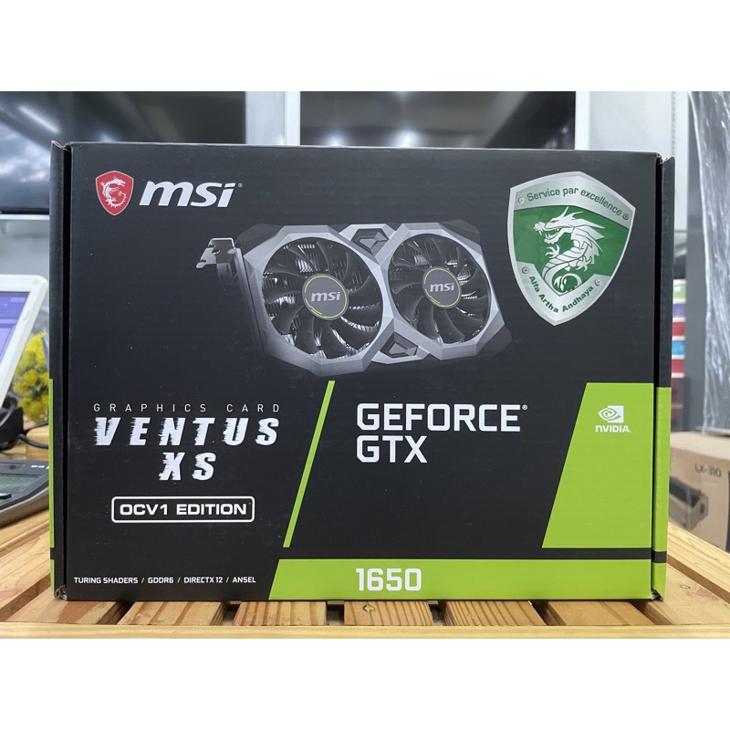 MSI GeForce GTX 1650 D6 VENTUS XS OCV1 4GB GDDR6 - VGA GTX1650 DDR6