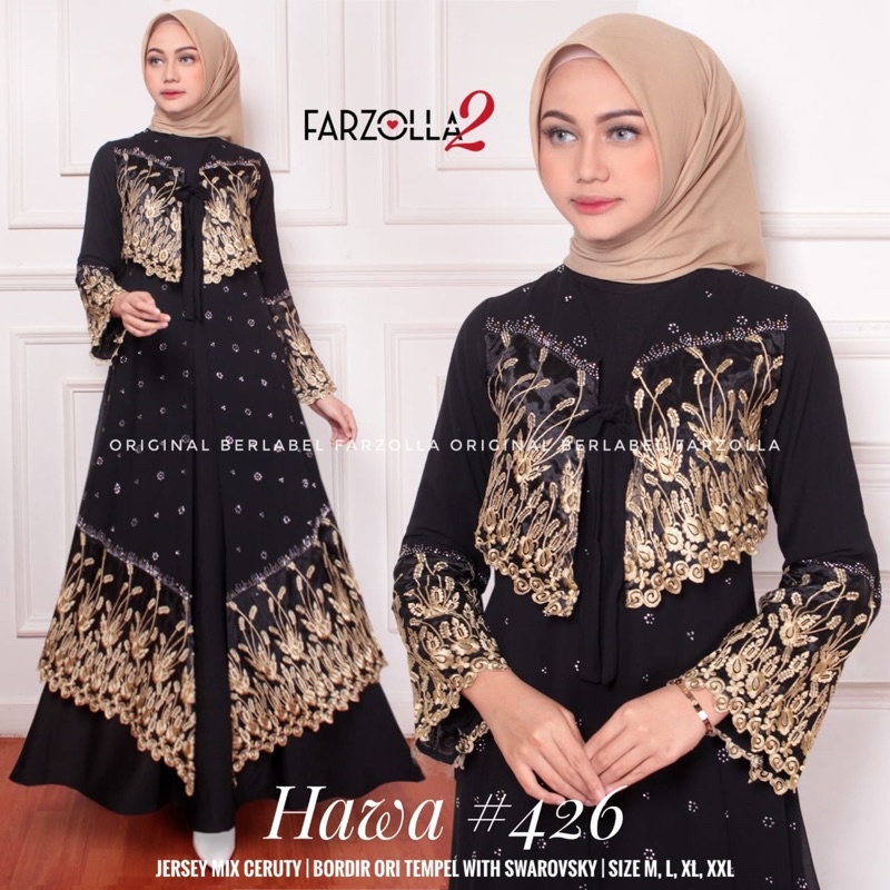 Abaya Turkey | Hawa #426 | Busana Arab Muslimah Original by Farzolla