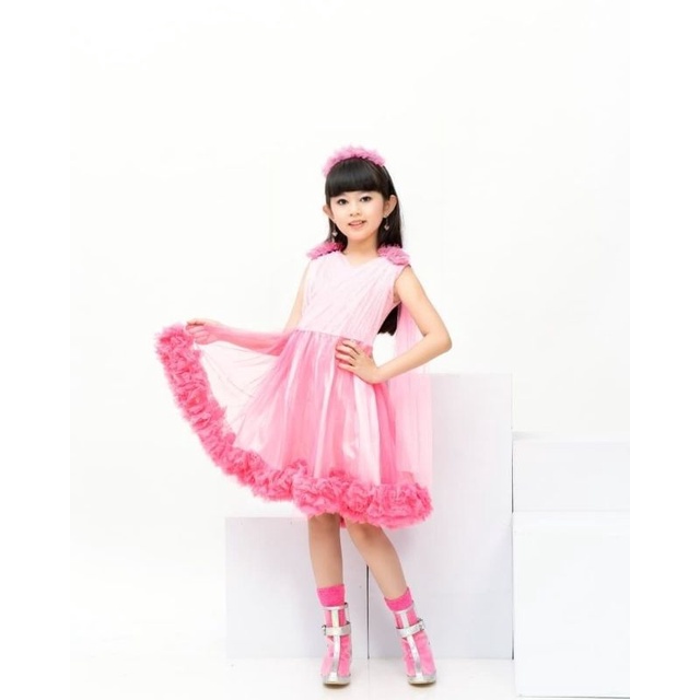 Dres tutu petite pelangi with shawl