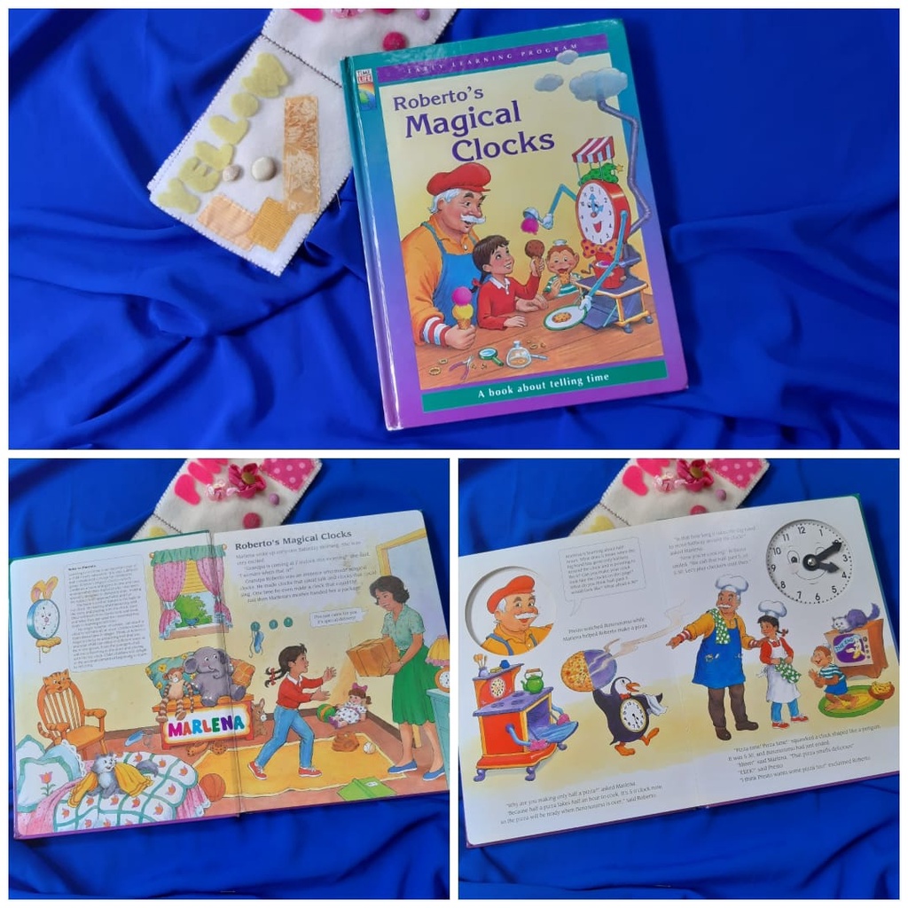 Robertos Magical Clocks bahasa Inggris early learning program buku anak bekas second preloved