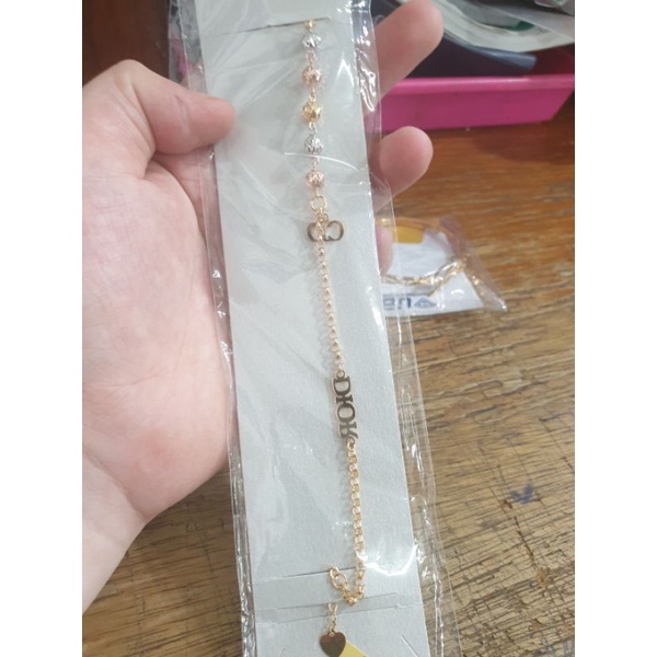 Gelang pentol bola pasir gold putih rosegold rose gold emas asli mas tua 700 70%