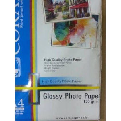 Kertas Photo / Photo paper Glossy / Foto Paper Coral 120