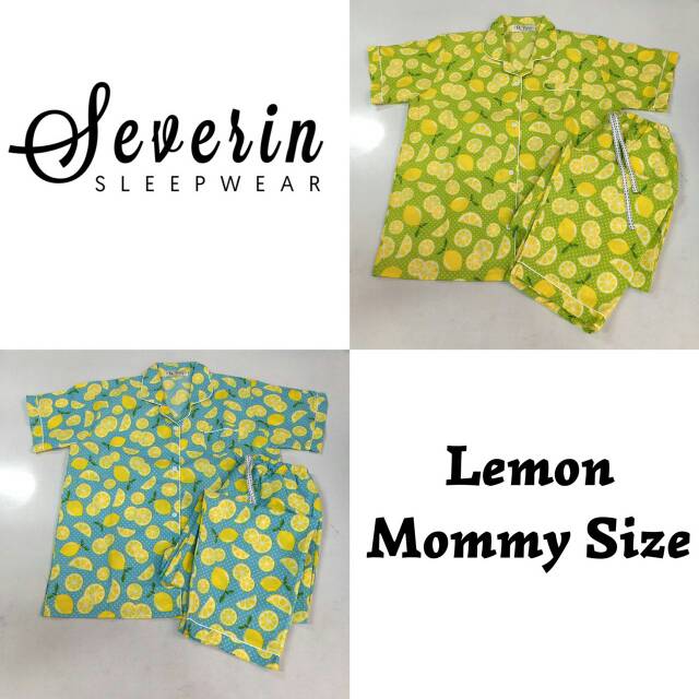 Piyama Katun Mommy Size Lengan Pendek Celana Panjang