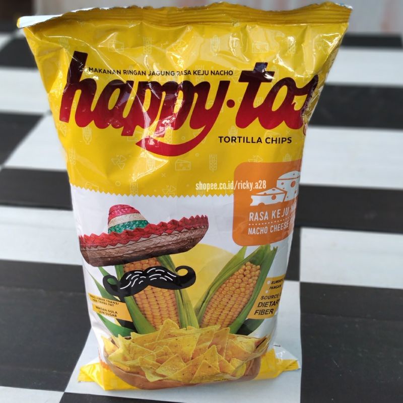 

Snack Corn Cheese Keripik Rasa Jagung Keju Nacho Tortilla Chips Bebas Lemak 140gr