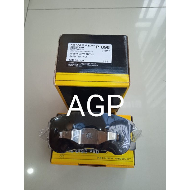 Brake Pad Kampas Rem Depan Agya Ayla Matic Datsun Go 04491-BZ020