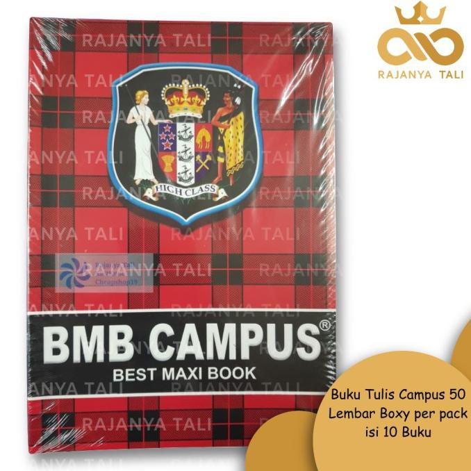 

Buku Tulis Campus 50 Lembar -Boxy - per pack - isi 10 Buku Kode 345