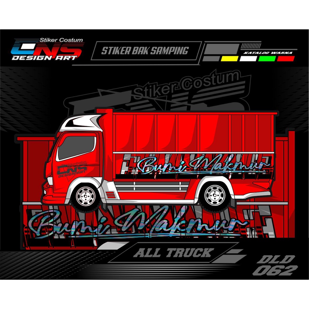 Sticker Stiker Truk Canter Sticker Stiker Bak Samping Truk Canter Dump Ragasa Giga Elf Stiker Printi