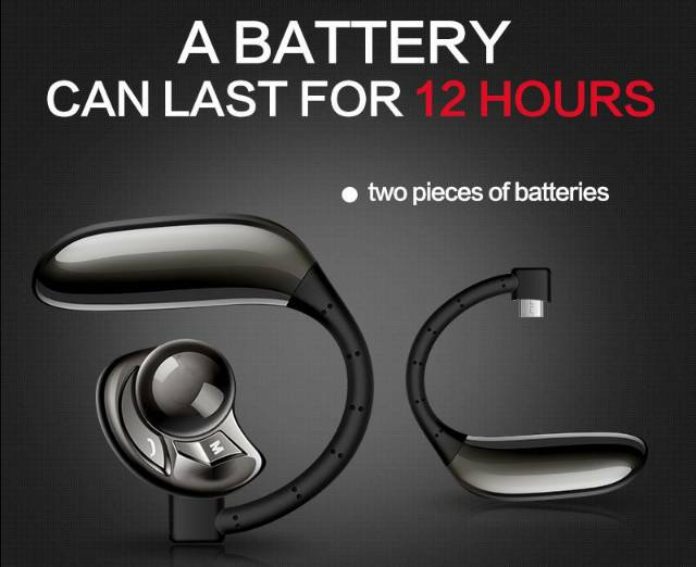 AQw11 Stereo Wireless Bluetooth Headset Handsfree OMSK5ABK