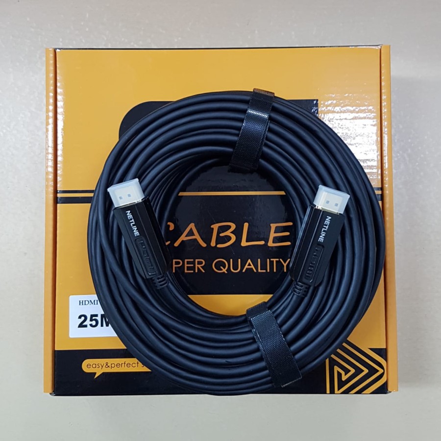 Kabel HDMI 25M Netline Gold Plated Cable HDMI 25 Meter 1080P Versi 2.0