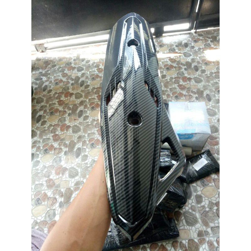 cover knalpot carbon vario techno vario 125 carbon asli zoro