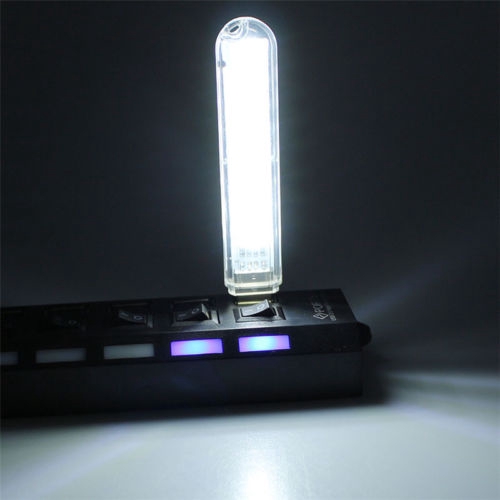 Mini Portable USB LED Lamp / 8 LEDs Super Bright Night Lights / Book Light Reading Light For Power Bank,PC,Laptop,Notebook,Computer,Camping