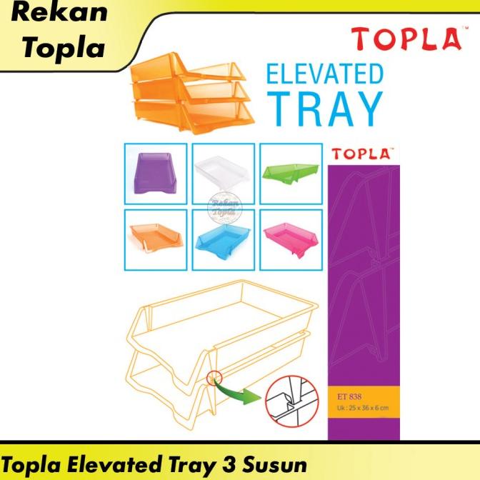 

Office & Stationery | Document Organizer | Tempat File Dokumen / Rak Susun Dokumen Plastik / 3 Susun / Uk. Folio | Best Seller